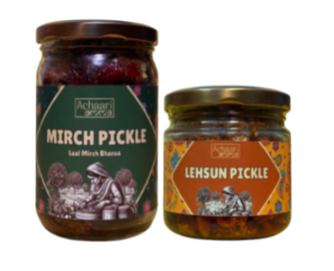 Laal Mirch Bharua + Lehsun